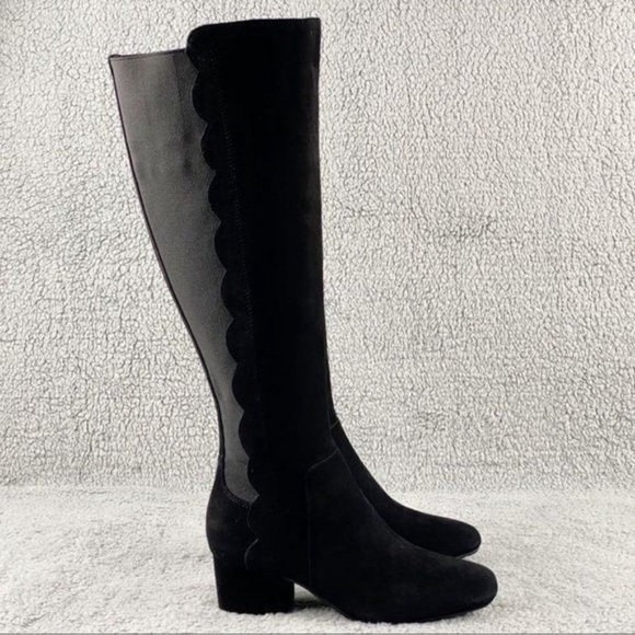 Bandolino Boots Suede Knee High Boot stretch back fabric for comfort SZ 6 - Picture 4 of 5